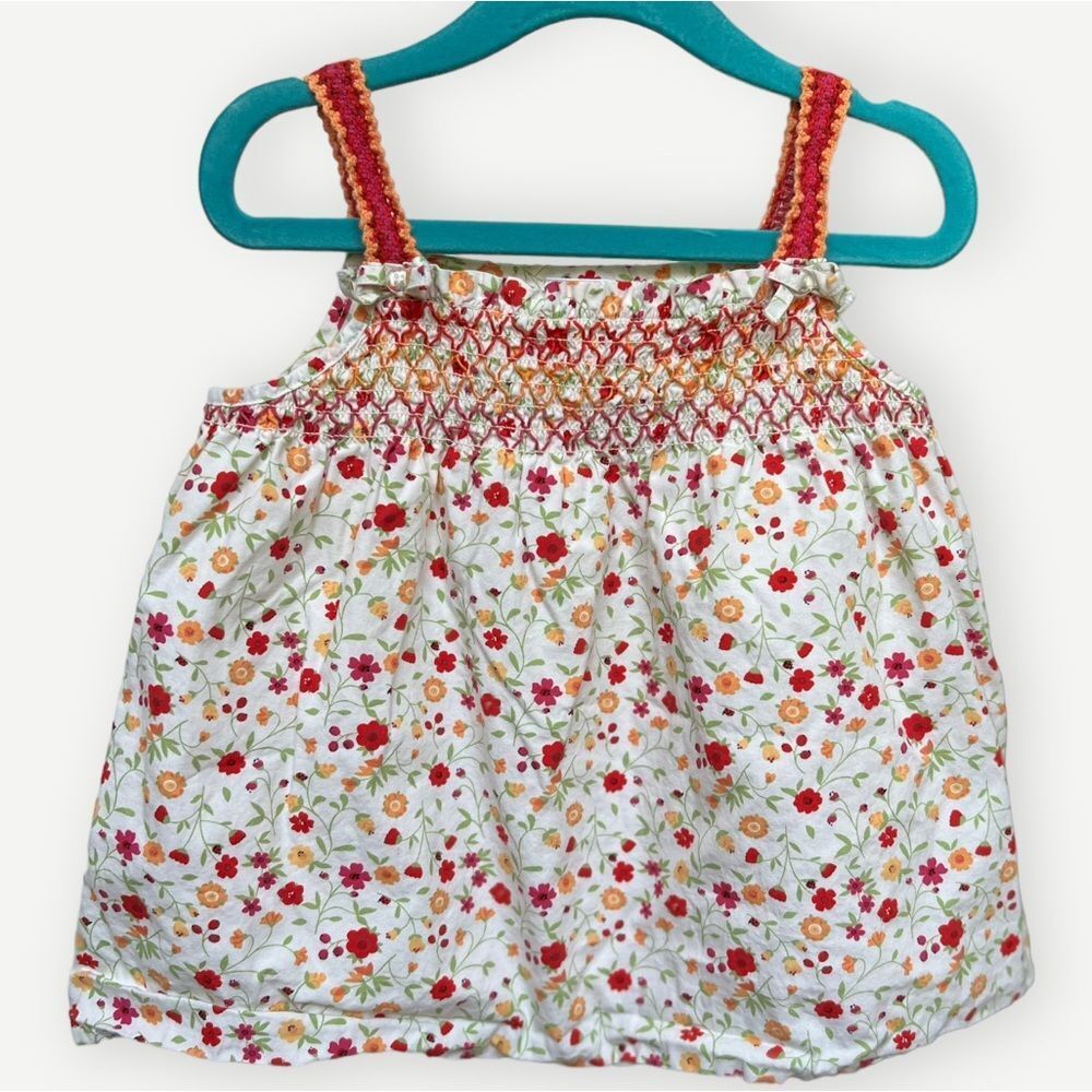 Gymboree Girls Kids Sleeveless Flowy Floral Cotton Tank Shirt. Top. 5. 5T.